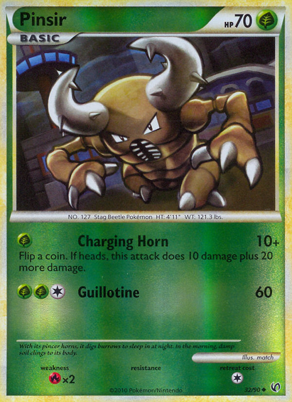Undaunted Pinsir #32/90 reverse holo